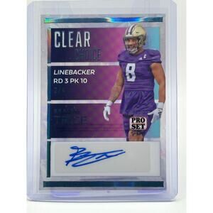 2024 Leaf Pro Set Pure Bralen Trice Rookie Acetate Auto 2/4 SSP Atlanta Falcons